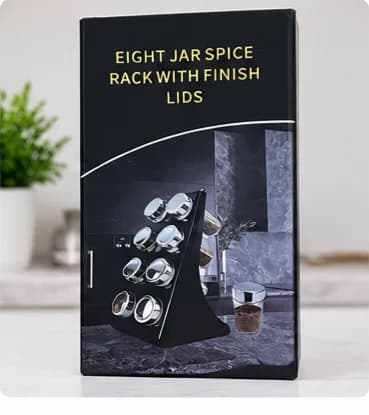 Premium 8-Jar Spice Rack